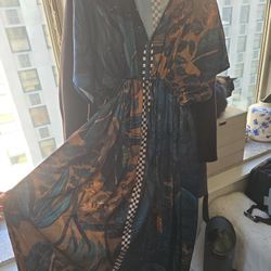 Beautiful Long Summer Dress, Silky Feel. 