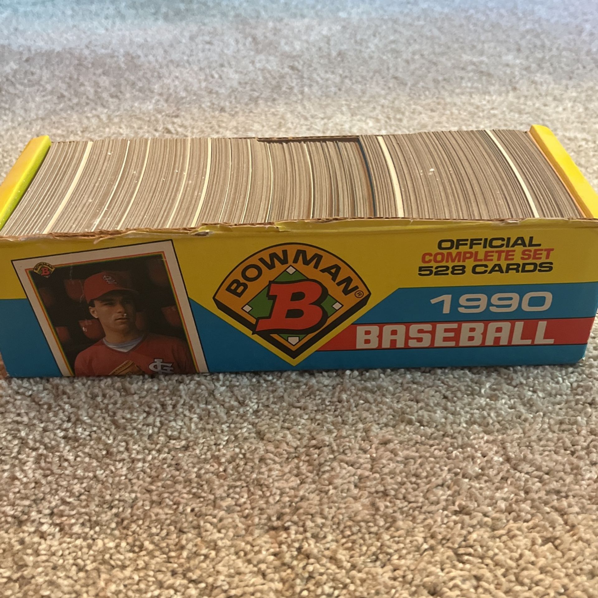 1990 Official Complete Set Of 528 Bowman Baseball Cards