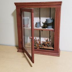 Rustic WoodenDecoration Display Case