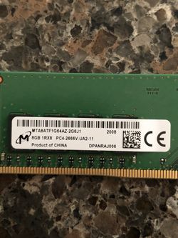 8gb DDR4 UDIMM 2666MHz Ram memory