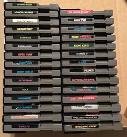 Ninetendo Nes Game Lot 5-screw Games (sold As A Group)