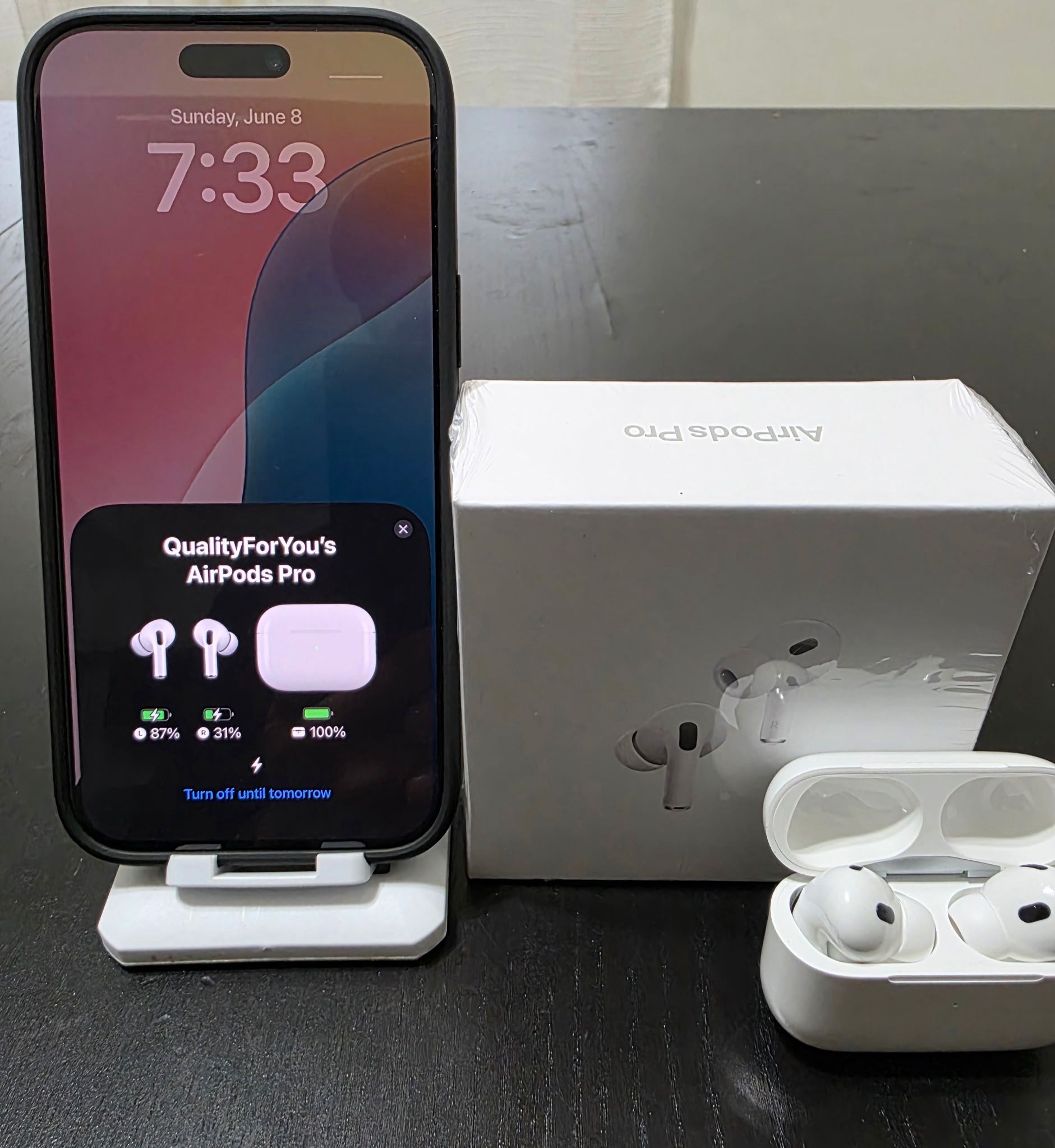 iPhone Active Noise Canceling Wireless Earbuds AirPods Pro 2nd Generation New With Active Noise Canceling