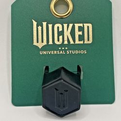Universal Studios Wicked Elphaba Black W Logo Ring