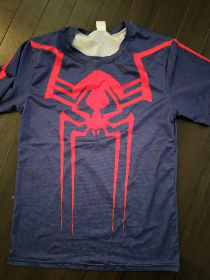 Marvel Spider-Man 2099 Miguel O'Hara Compression Shirt Spiderman