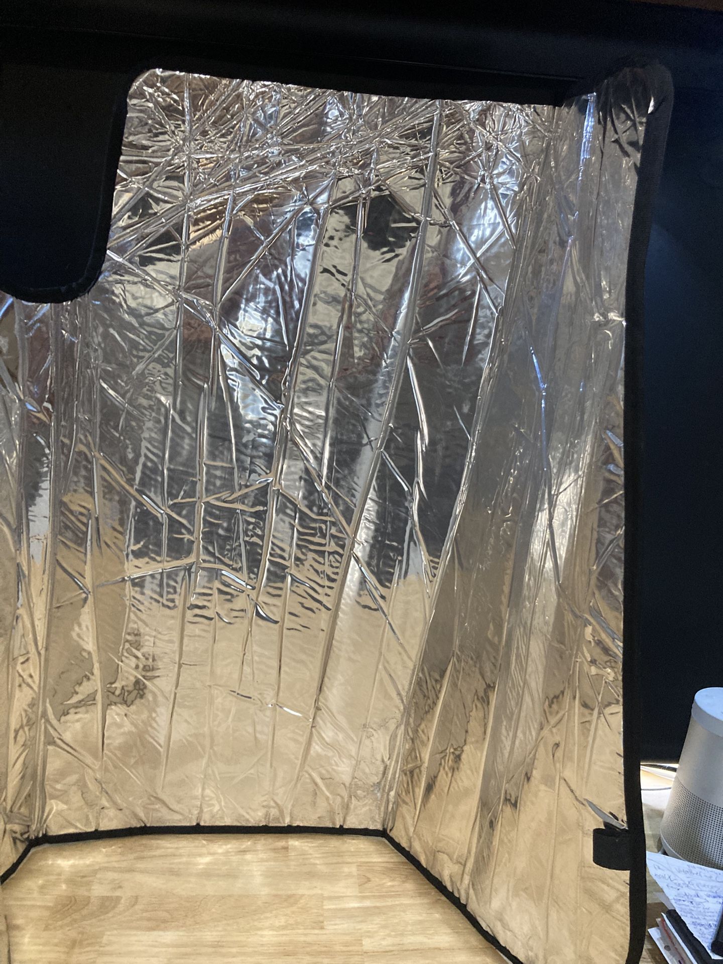 Weather Tech Sun Shade for Chevy Equinox Silver & Black Works Great & Custom Fit and Will Remain Snug In Window-Really Good Condition! Summer Is Here