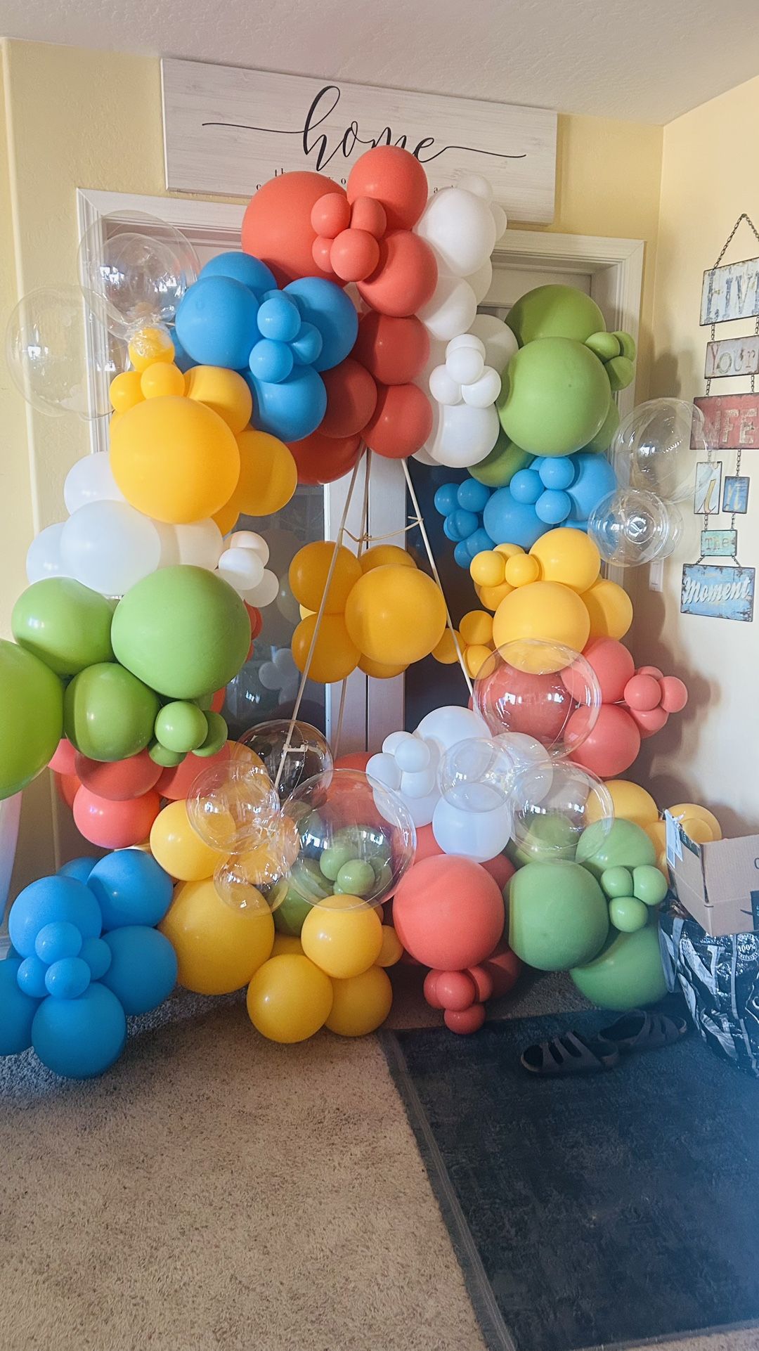 Beautiful Vibrant Colors Balloon Display