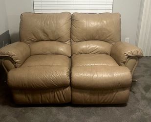Leather recliner
