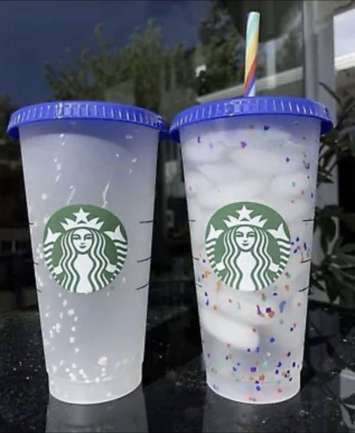Starbucks Confetti Cups