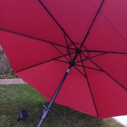 10' Crimson Red Outdoor Patio Market Umbrella - NEW