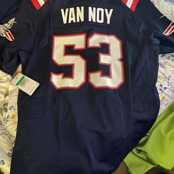 Van Not Patriots Jersey Brand New Size XL