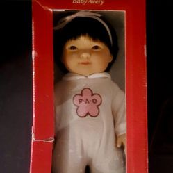 FAO Schwarz Baby Avery Doll $25.00