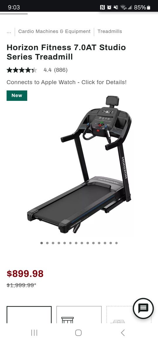 Horizon 7.0 AT Treadmill