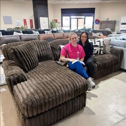 Midnight-Madness Chocolate 2-Piece LAF Sectional