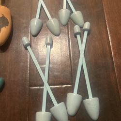 Shoe trees, antique set of four pairs