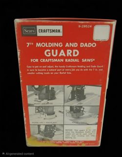 Sears 7"  molding and dado guard (9-29524) for craftsman radial saw