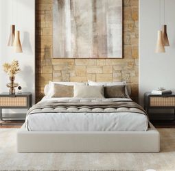 King Size Bed Frame from Soft Frame Designs & box springs