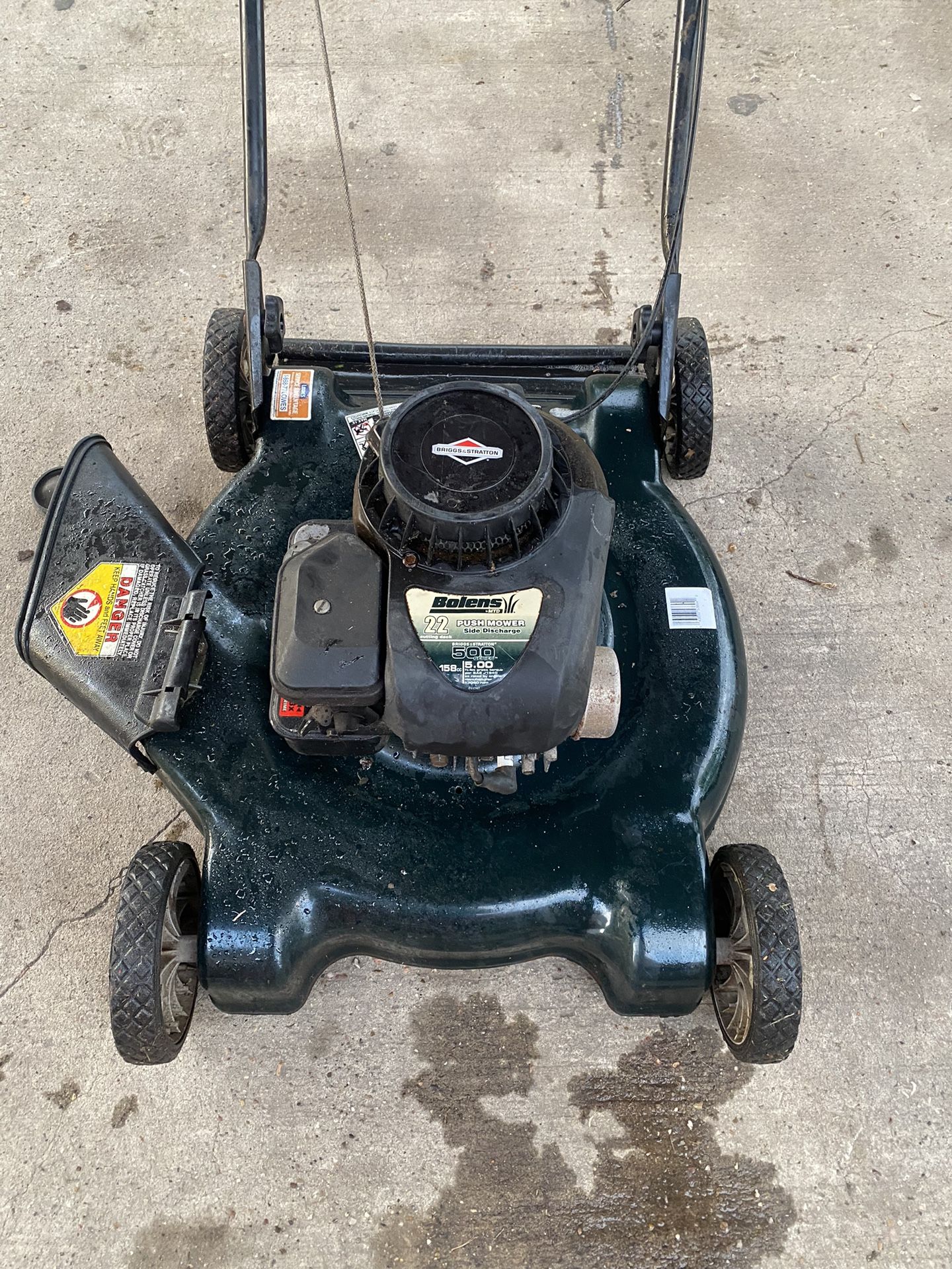 Bolens push mower reviews sale