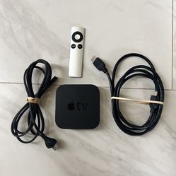Apple TV A1469 3rd Gen HD Media Streamer With Original Remote And HDMI Cable