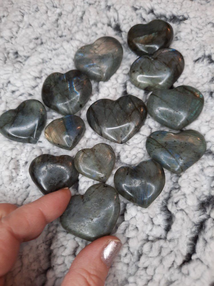 Labradorite Hearts (Per Item)