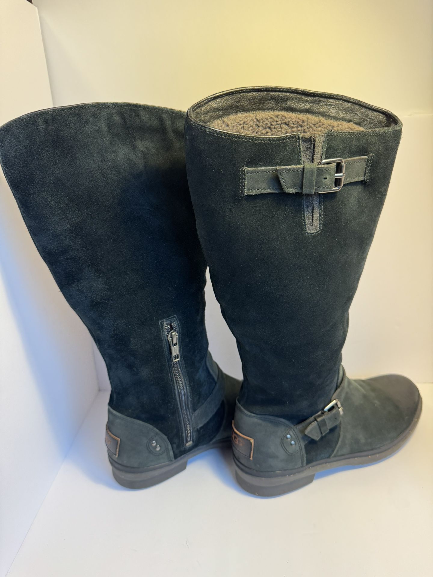 UGG Tall Suede Boots 8.5 Black