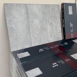 ‼️$18 off per case ‼️Mountains Grey Waterproof Click Lock Luxury Vinyl Plank Flooring 19.37 sq.ft