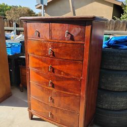 Wood Tall Boy Dresser