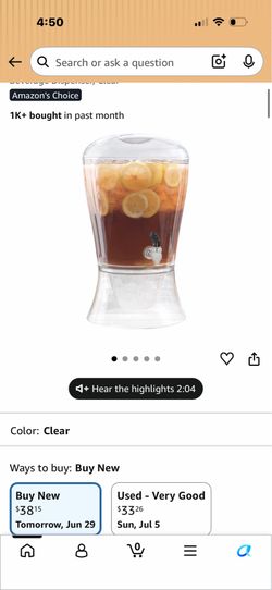 Party drink dispenser