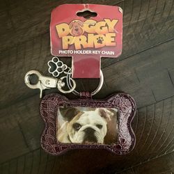 “Doggy Pride" Photo Holder Keychain