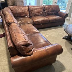 Leather 3 Piece Sectional