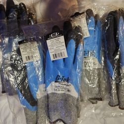 G-Tek Polykor Gloves Brand New 5 Pairs Sz LG