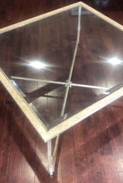 Glass Mental Center Table