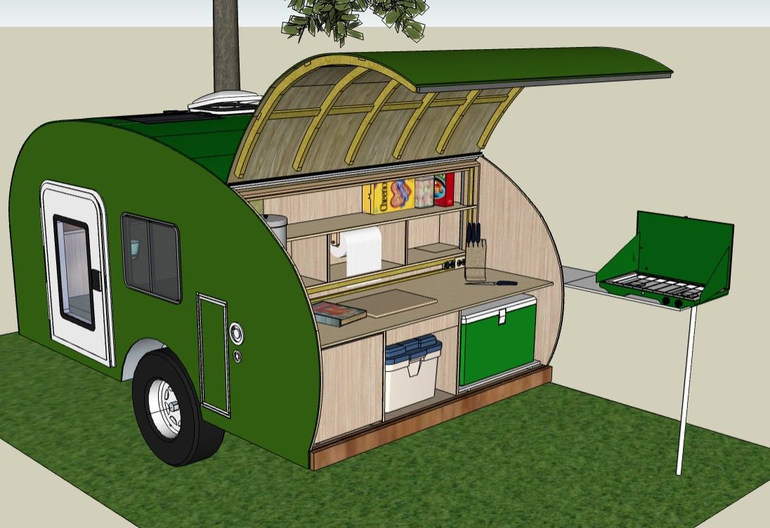Teardrop Trailer Project 2/3 Complete. 