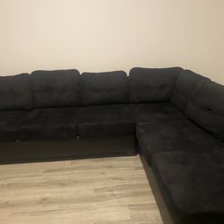 SUEDE SECTIONAL !!!