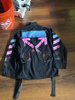 off white large button up
