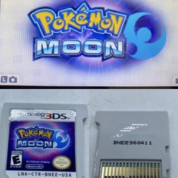 Pokemon Moon - Nintendo 3DS Authentic (Cartridge Only) TESTED Pikachu Charizard 