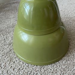 Vintage Pyrex 401 & 403 Verde Mixing Bowls