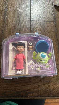 NEW Disney Store Animators Collection BOO Monsters Mini Doll Playset w/Case RARE