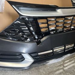 Complete Front Bumper Assembly For 2023 2024 Kia Sportage With Grilles And Trim Pieces 