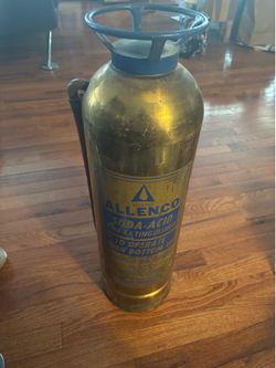 1940s brass fire extinguisher