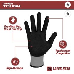 nitrile-coated work gloves