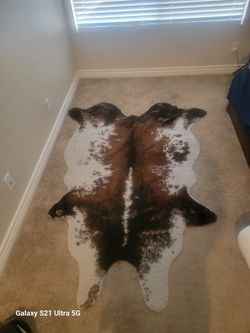 Cowhide Rug, 8 x 10 ft