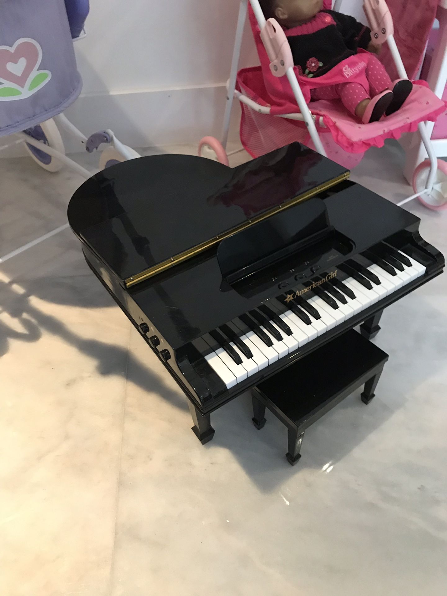 Baby Grand piano for American girl doll $50