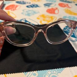 Eye Glasses, Frames, Light Pink Prada Brand 