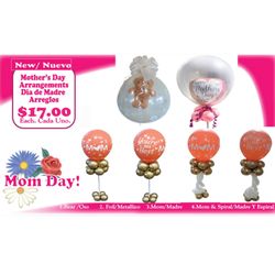 Dia dela madre arreglos de globo! Mothers day arrangements!
