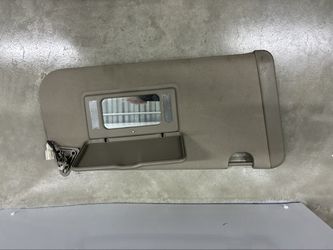 2004-2009 Nissan Quest Sun Visor SINGLE Passenger Tan Lighted Mirror