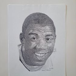 Lakers Magic Johnson Drawing