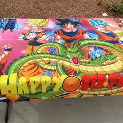 Large Goku Happy Birthday Sign