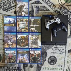 PS4 500gb + 10 Games