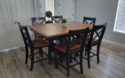Beautiful counter height dining table