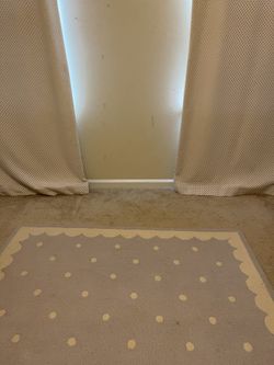 Pottery barn kids beautiful polkadots curtains in great shape
